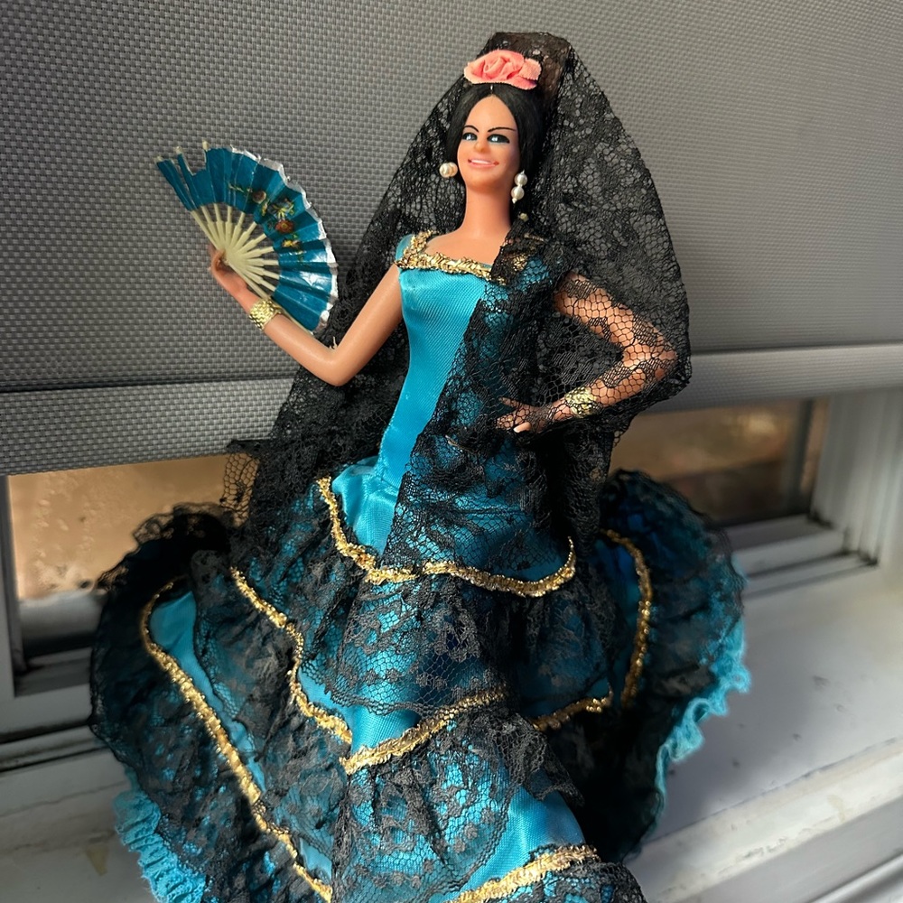 Vintage Spanish flamenco dancer